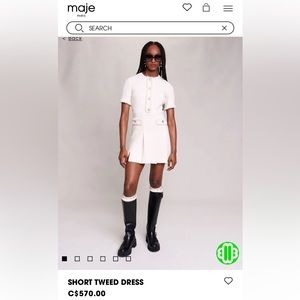 Stunning white Maje Paris Dress